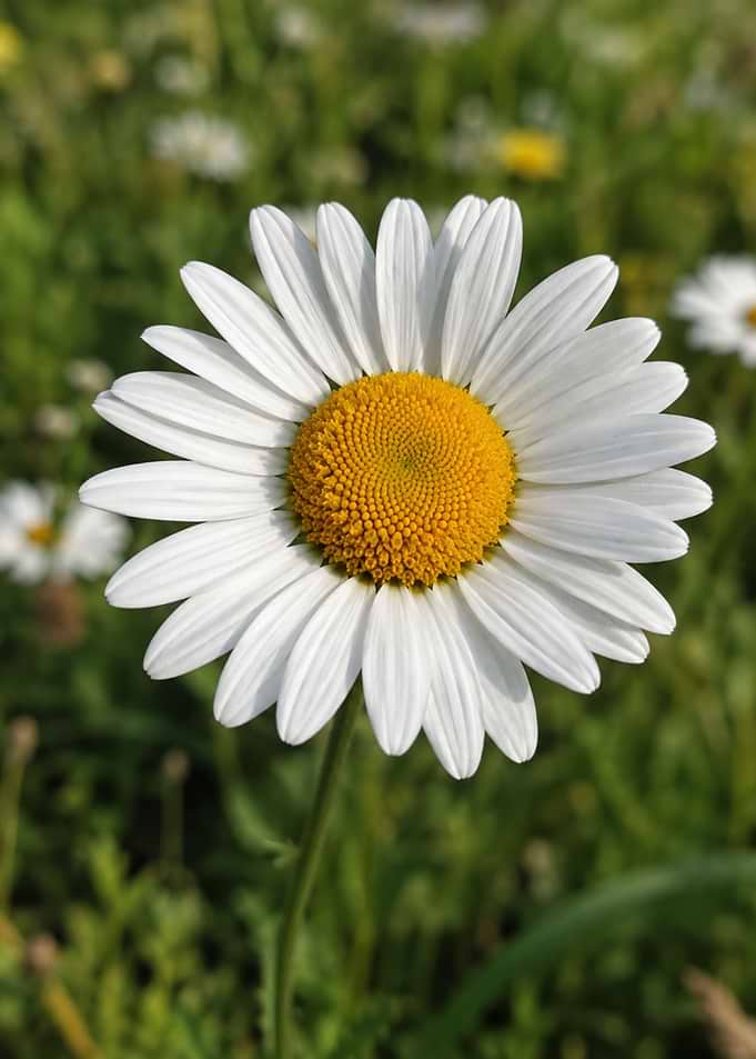 Single White Daisy Flower