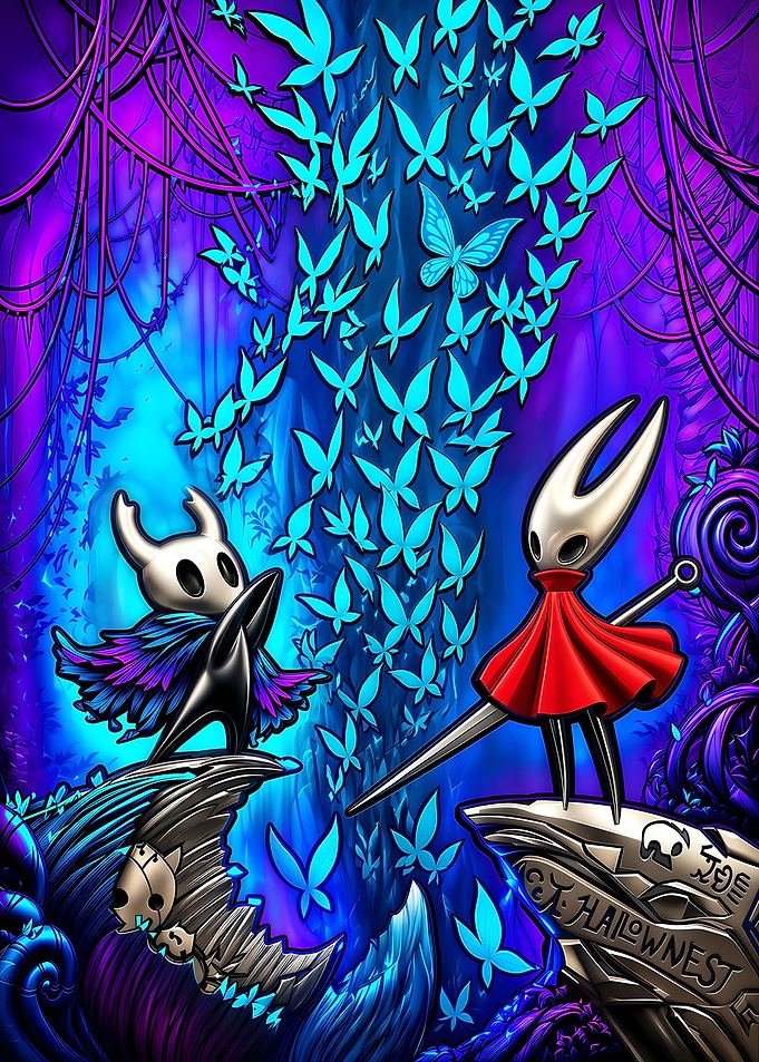 Hollow Knight and Hornet Fan Art