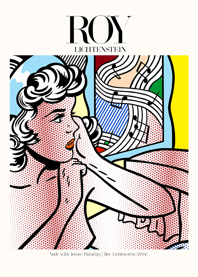 Roy Lichtenstein | Nude with Joyous Painting Poster