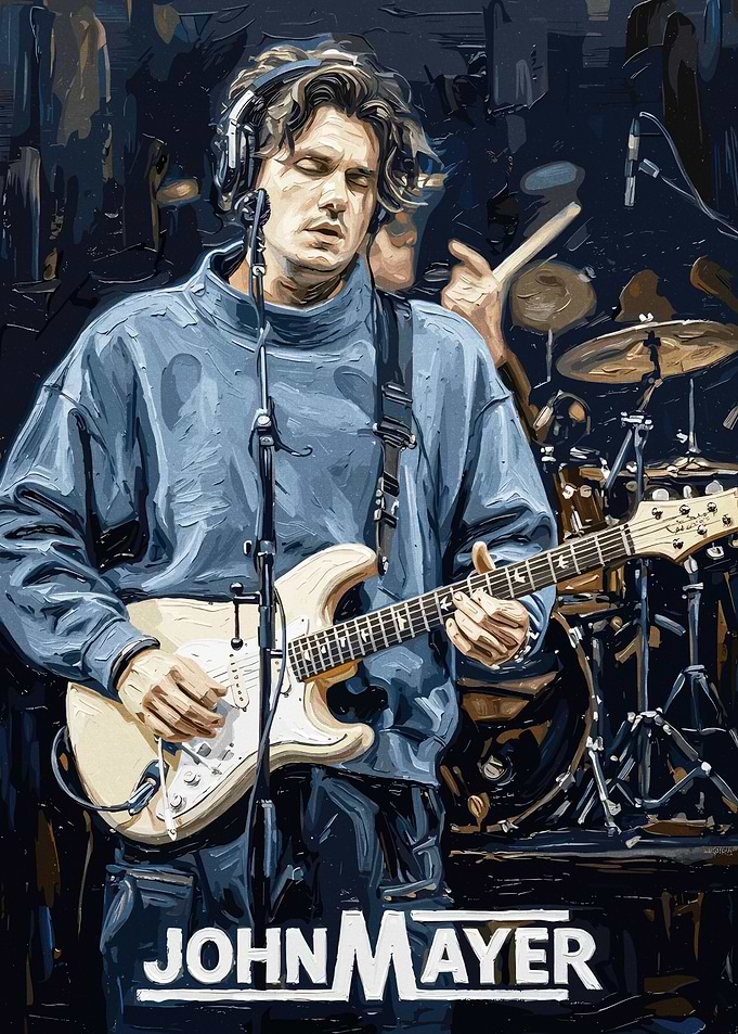 John Mayer Playing Electric Guitar