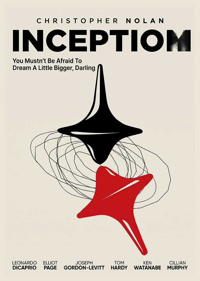 Minimalist Inception Movie Poster