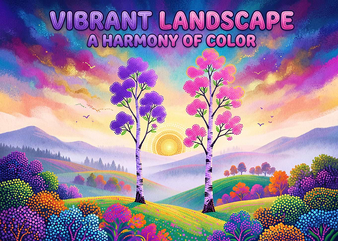 Vibrant Landscape Harmony of Color