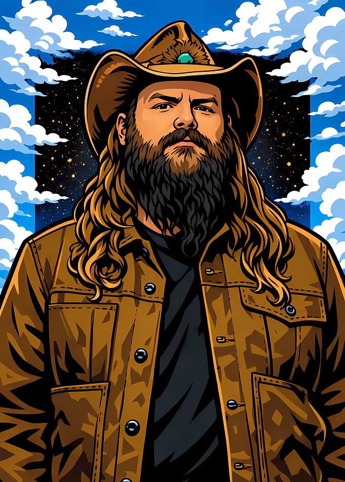 Chris Stapleton Portrait Illustration
