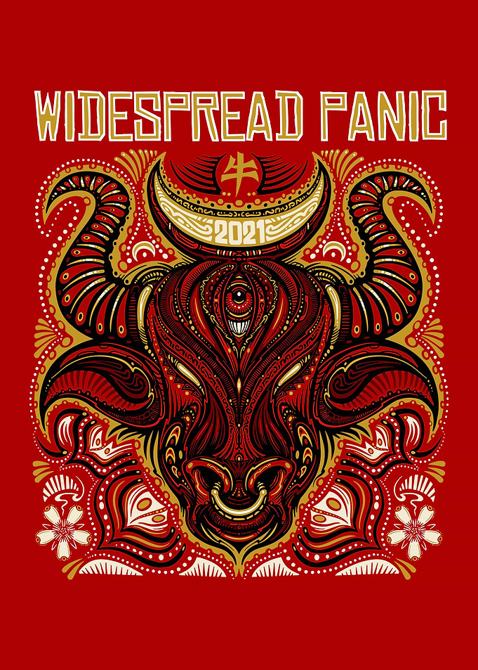 Widespread Panic 2021 Bull Poster