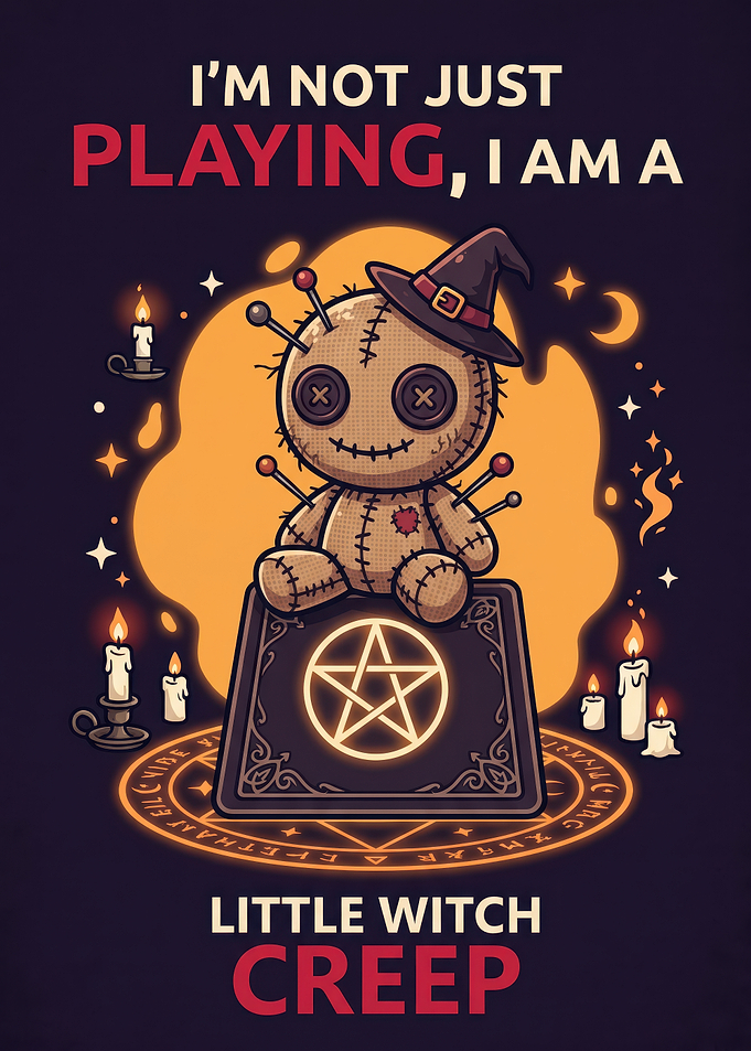 Little Witch Creep Voodoo Doll