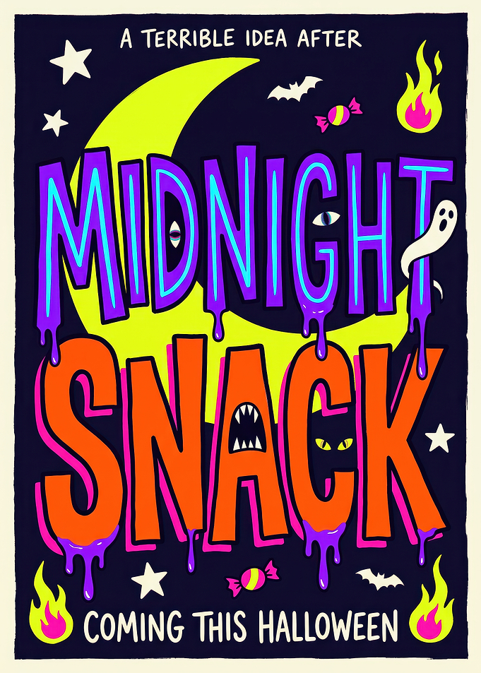 Midnight Snack Halloween Poster