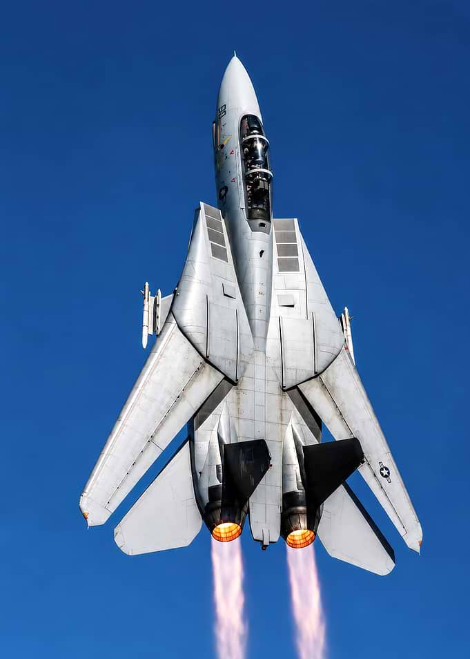F-14 Tomcat Fighter Jet in Flight