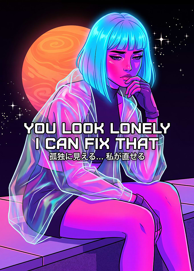 Blade Runner Inspired Neon Art