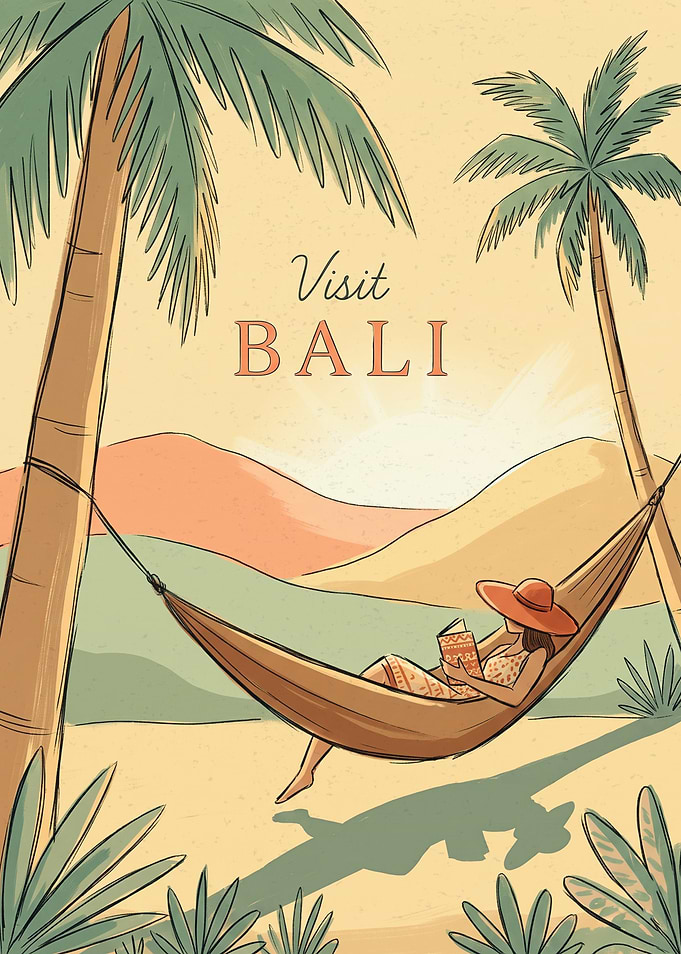 Visit Bali Travel Poster
