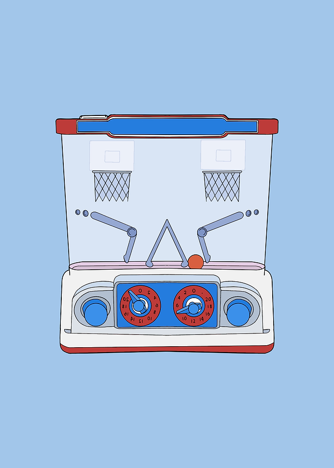 Retro Water Basketball Arcade Game