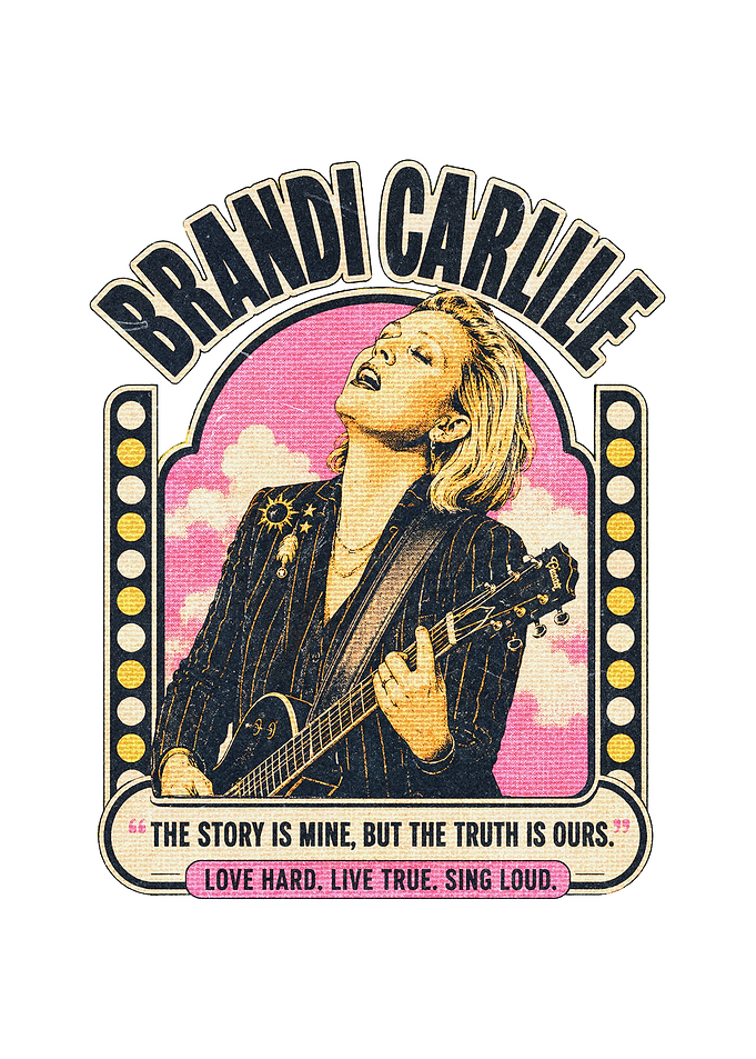 Brandi Carlile Vintage Style Graphic
