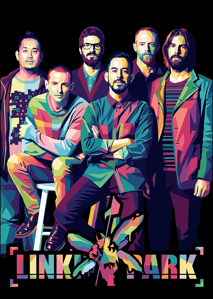 Linkin Park Pop Art Portrait