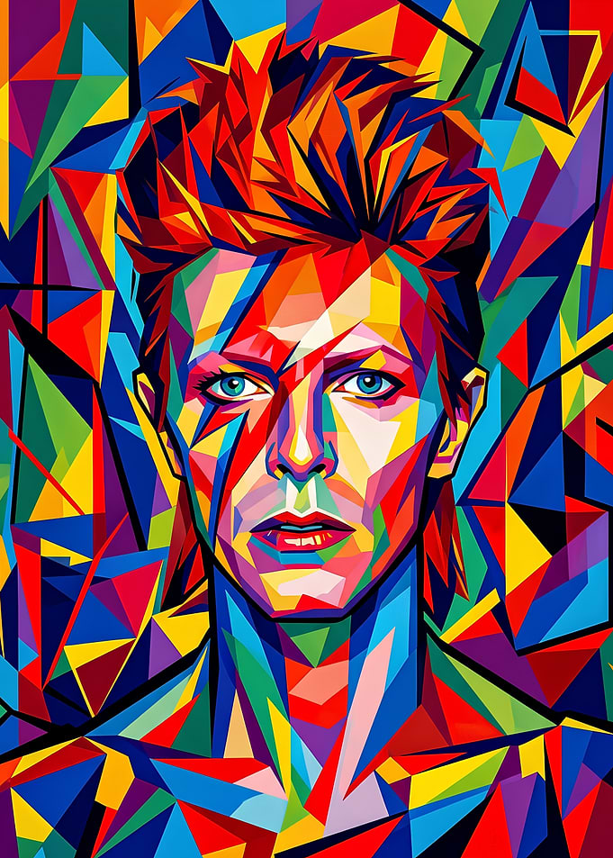 David Bowie Pop Art Portrait