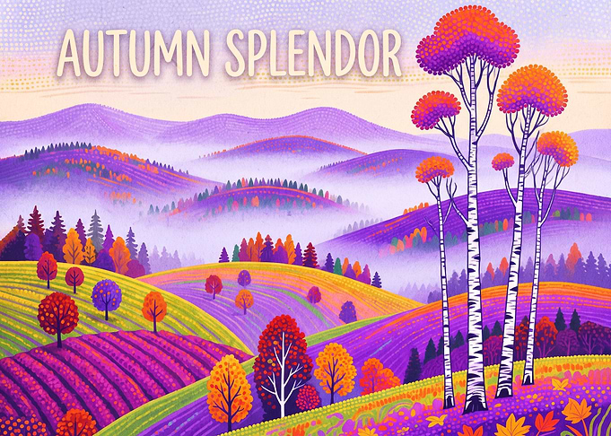 Autumn Splendor Landscape Art