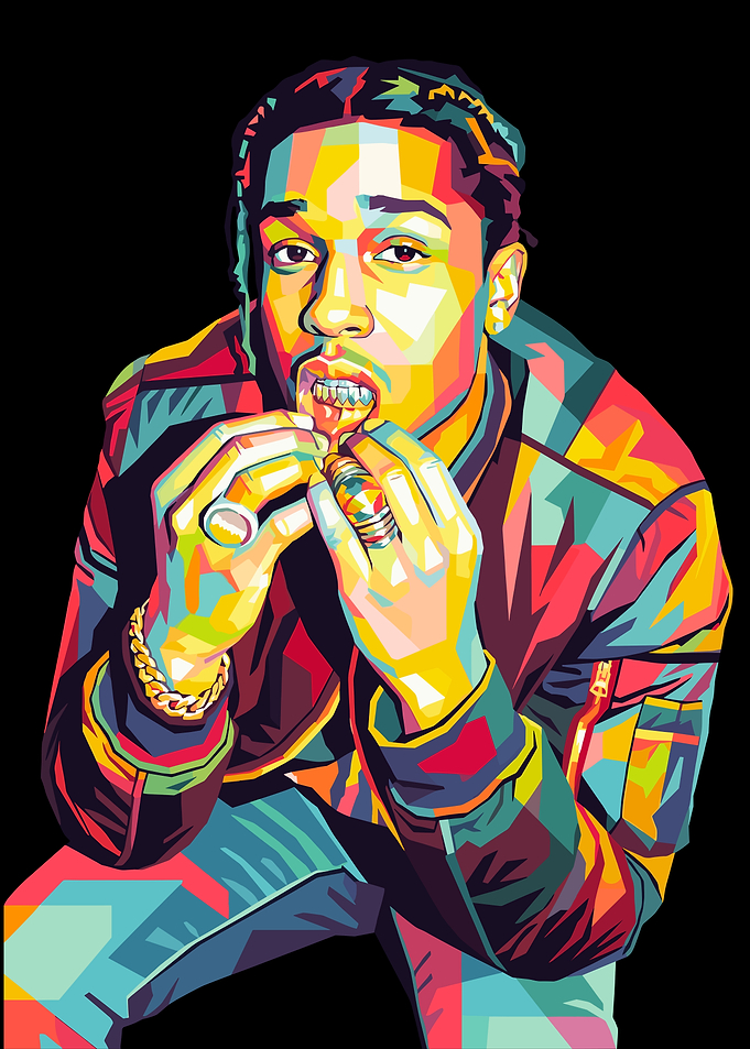 Pop Art Portrait of A$AP Rocky