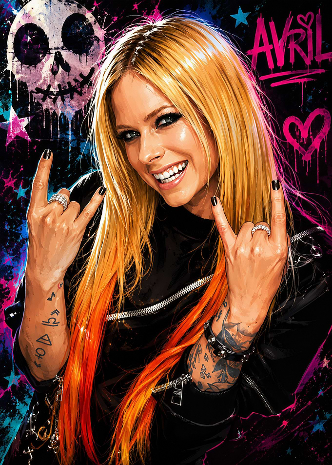 Avril Lavigne Rock Star Portrait