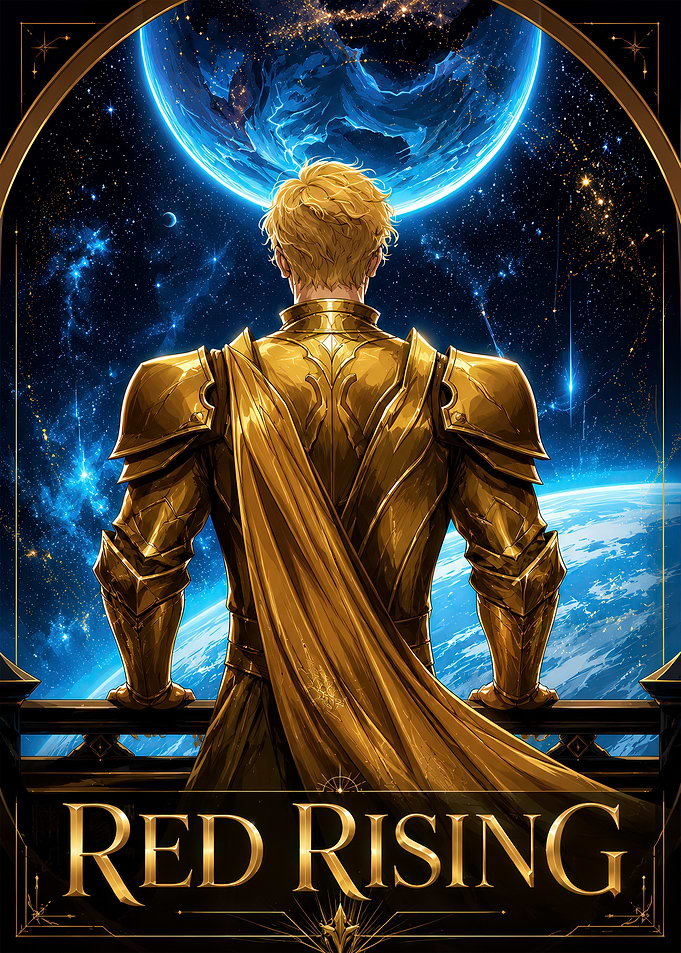 Red Rising Darrow Gold Armor Poster