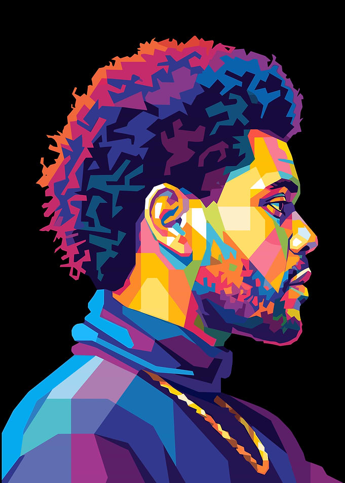 The Weeknd WPAP Pop Art Portrait