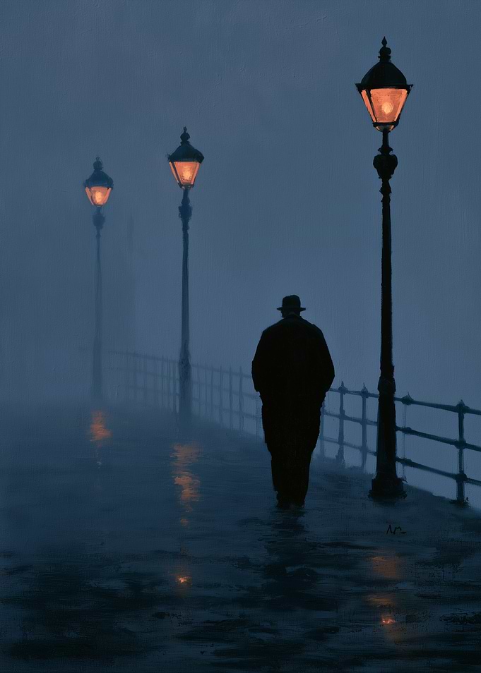 Night stroll on the pier