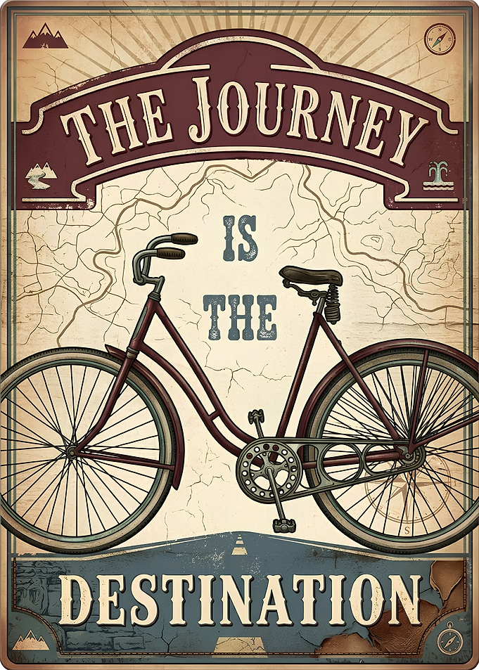 The Journey Is The Destination Poster