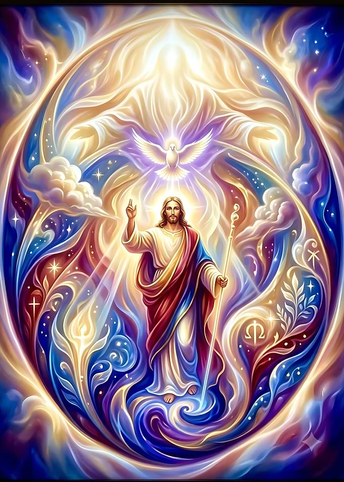 Divine Trinity Spiritual Art
