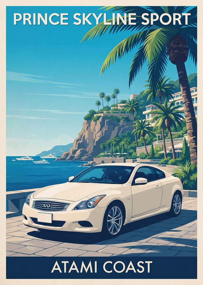 Prince Skyline Sport Atami Coast Poster