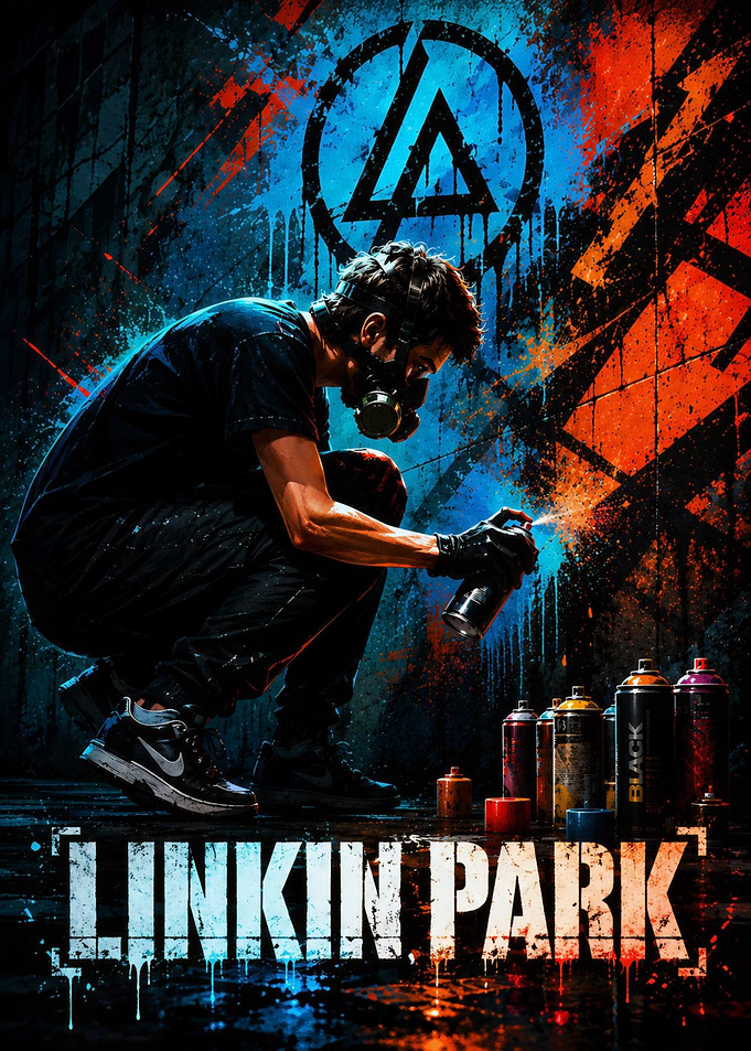 Linkin Park Graffiti Artist Poster