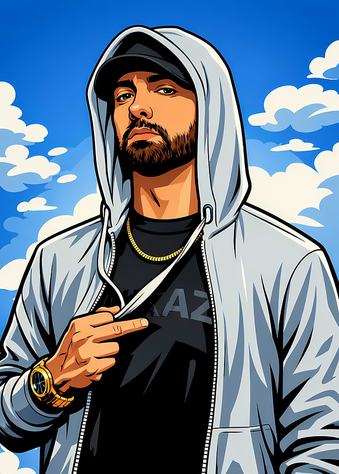 Eminem Digital Illustration Portrait