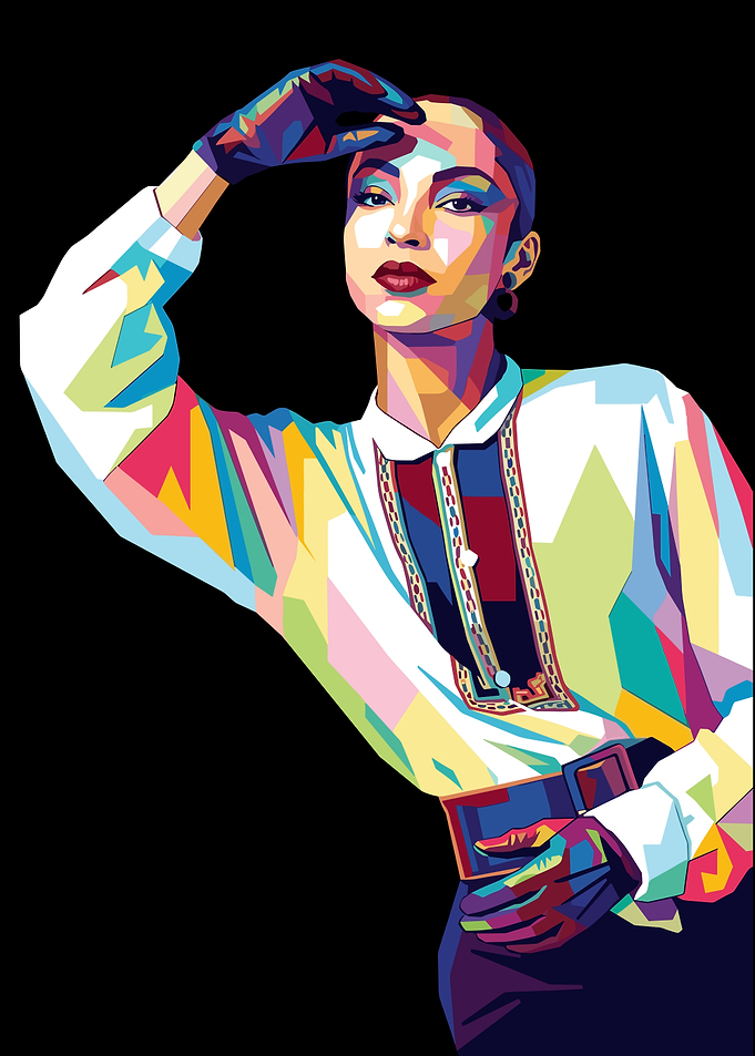 Sade Pop Art Portrait