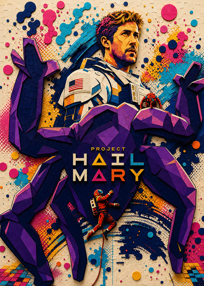 Project Hail Mary Sci-Fi Poster