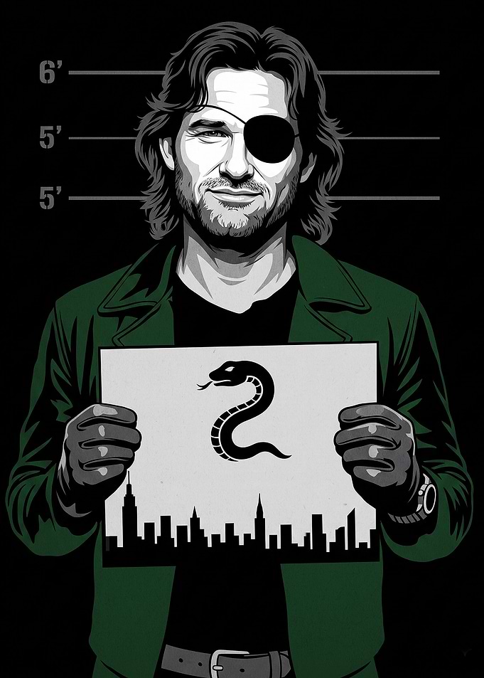 Snake Plissken Mugshot Poster