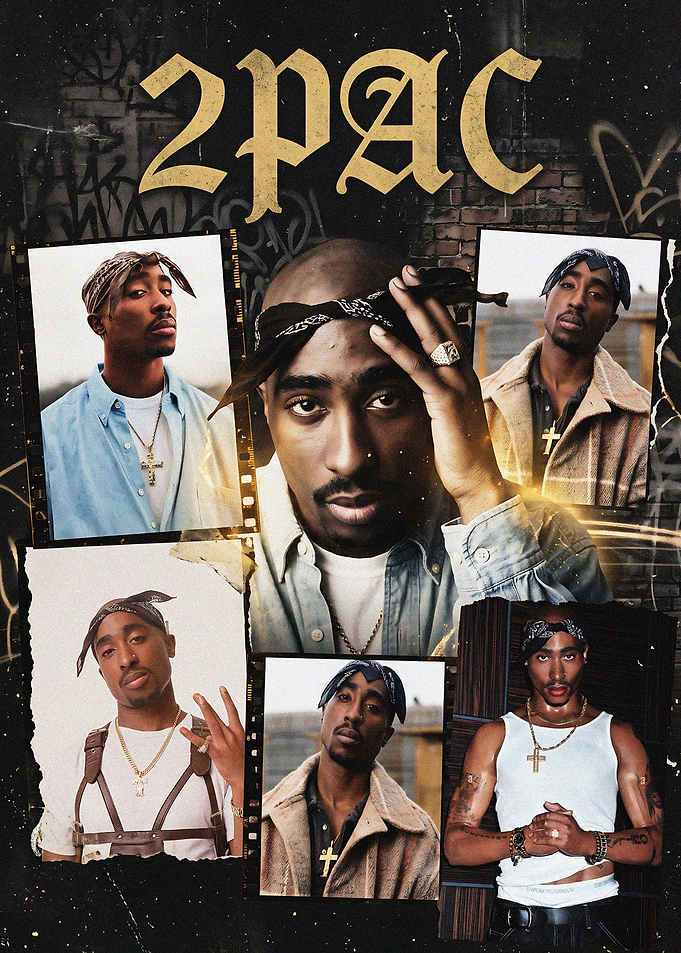 2Pac Collage Poster