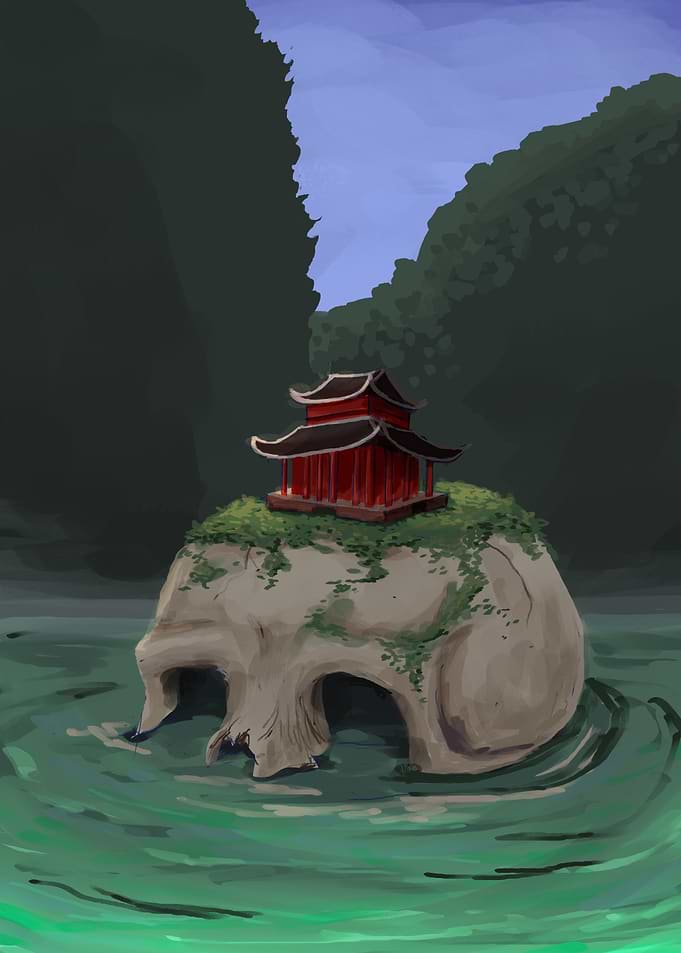 Skull temple