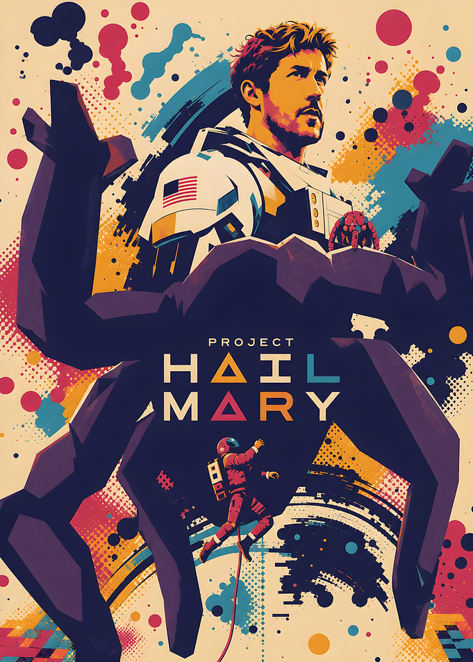 Project Hail Mary Space Poster
