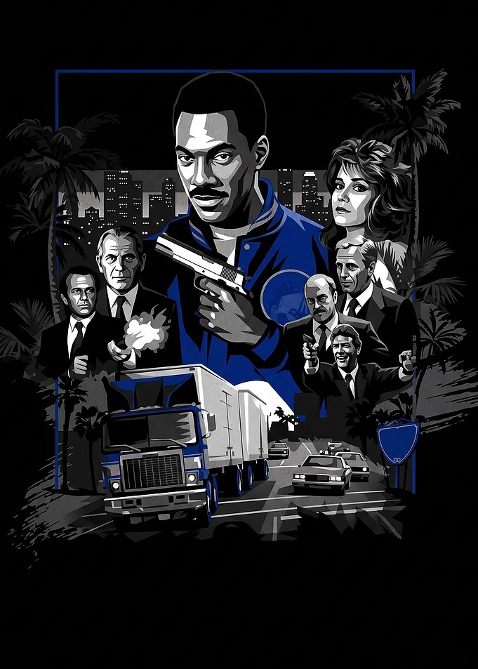 Beverly Hills Cop Movie Poster Art