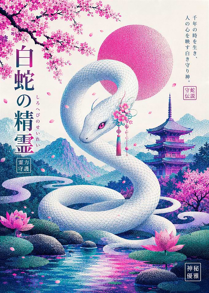 Japanese White Snake Spirit