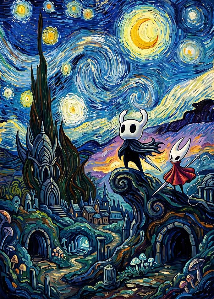 Hollow Knight Starry Night Mashup