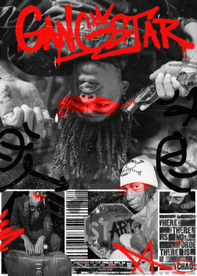 Gangstar Urban Collage Poster