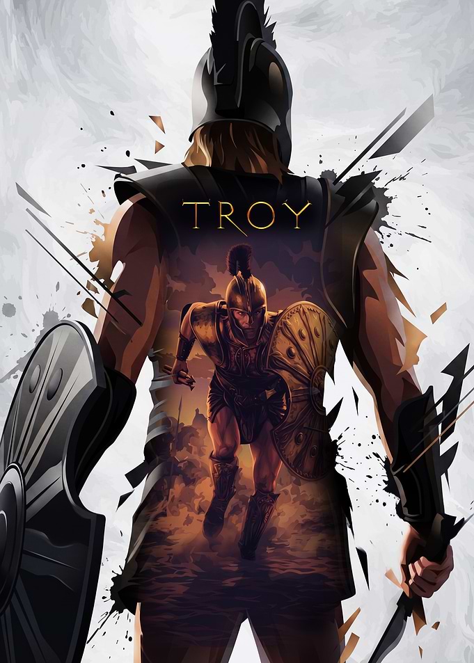 Troy Movie Poster Art