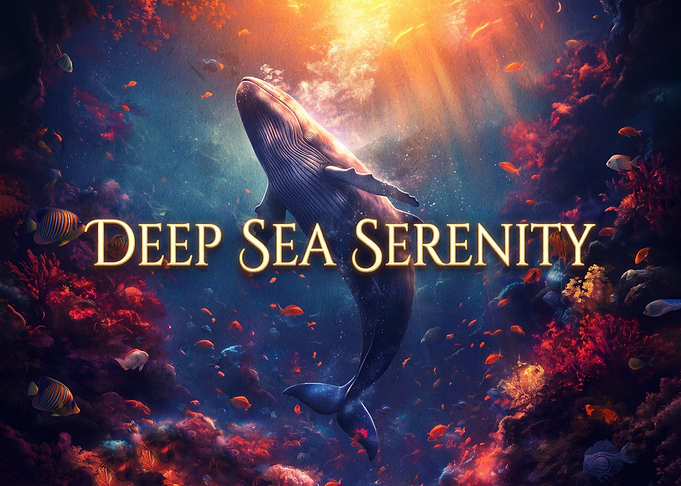 Deep Sea Serenity Whale Art