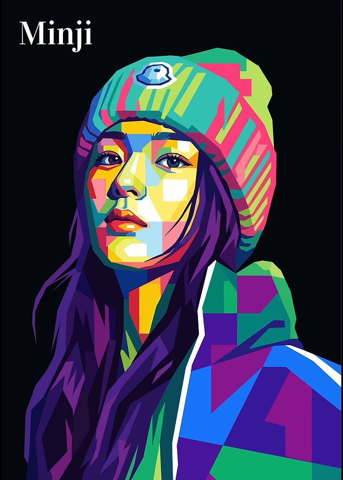 Minji Pop Art Portrait