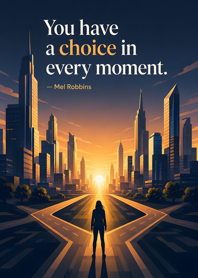 Inspirational Quote Cityscape Poster