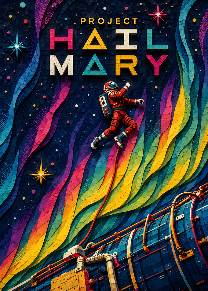 Project Hail Mary Space Art Poster