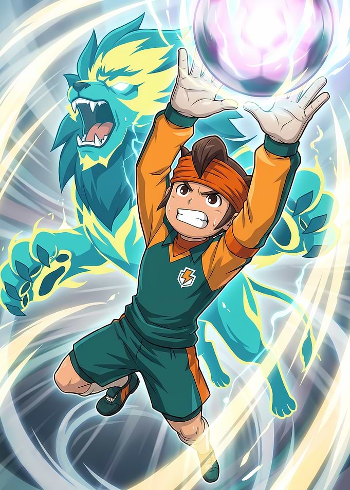 Mark Evans Inazuma Eleven Soccer Action