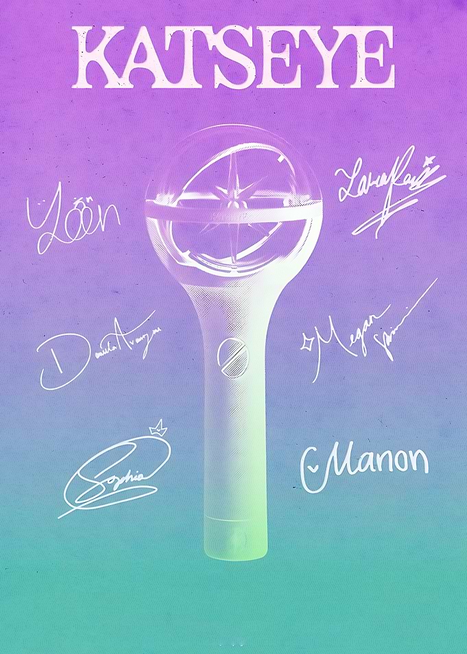 KATSEYE Official Lightstick Poster