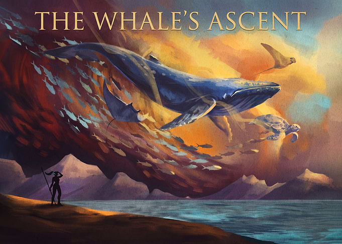 The Whale's Ascent Fantasy Art