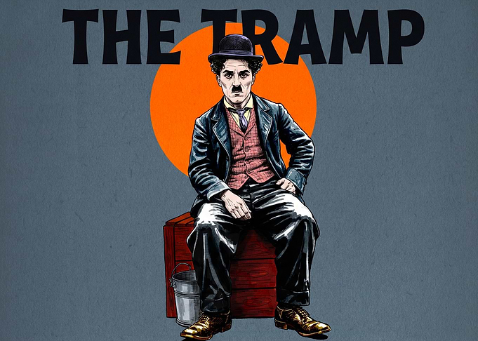 Charlie Chaplin The Tramp Poster