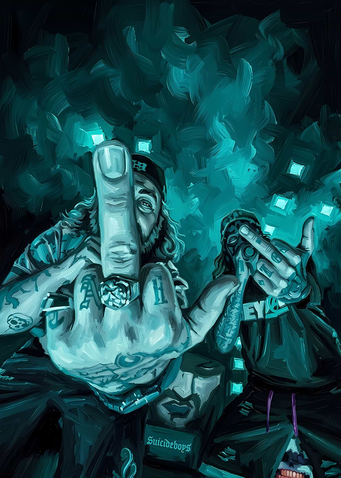 Suicideboys Digital Art Portrait
