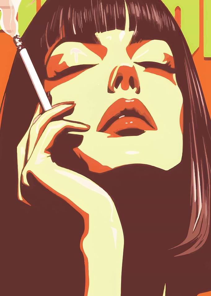 Mia Wallace Pulp Fiction Pop Art
