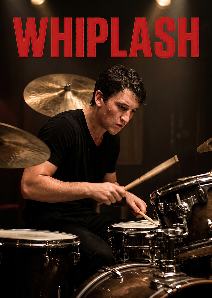 Whiplash Movie Poster Featuring Drummer